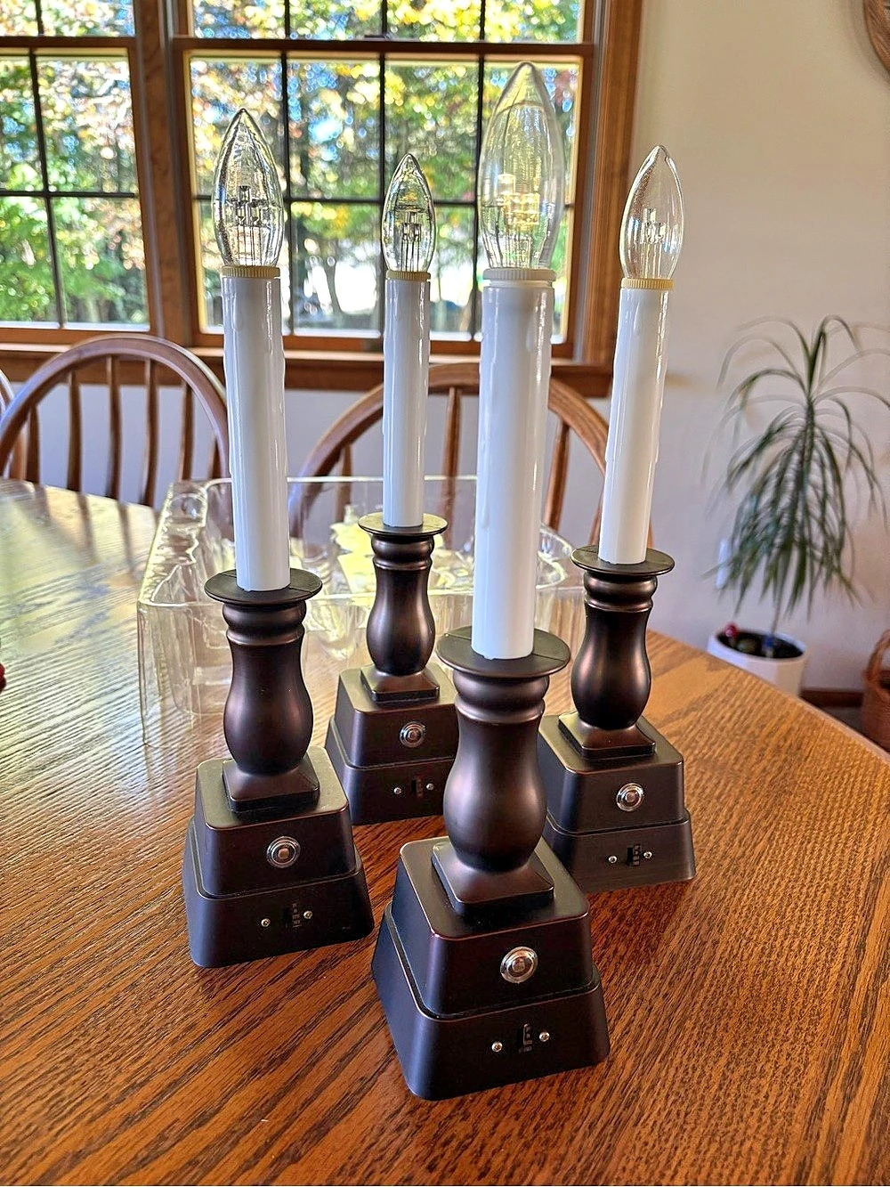 Set of 4 Battery Candle Lamps